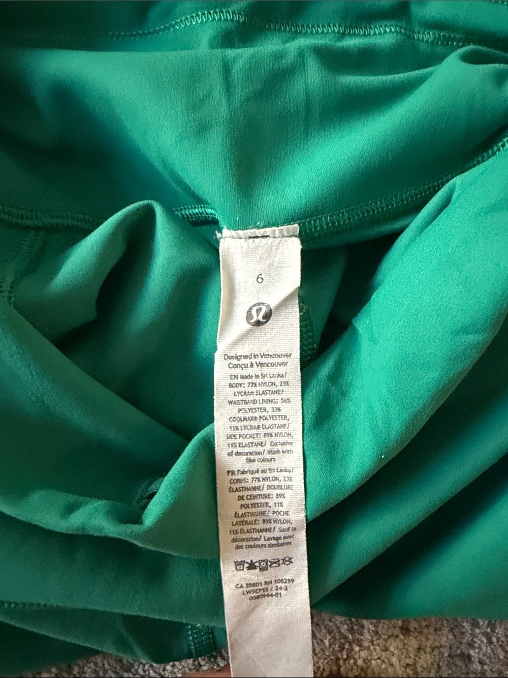 lululemon athletica Emerald Green High-Rise Leggings - Picture 5 of 5